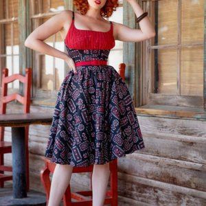 Pinup Couture Bandana Holly Swing Dress